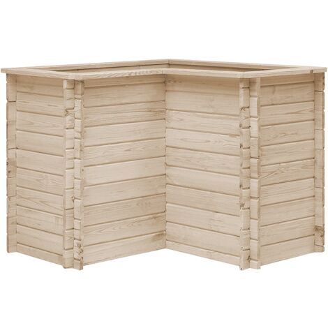 Garden Planter FSC 100x100x80 cm Solid Pinewood