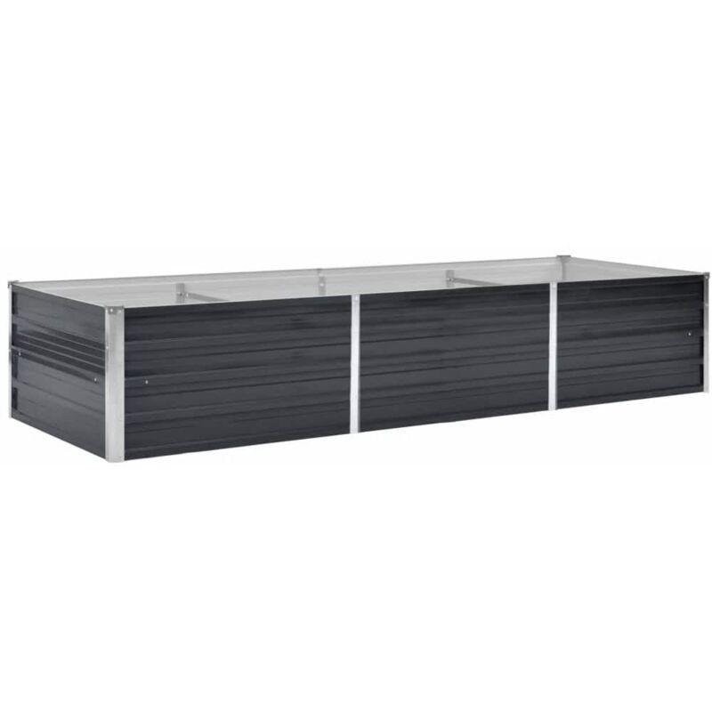 Vidaxl - Garden Raised Bed Anthracite 240x80x45 Cm Galvanised Steel