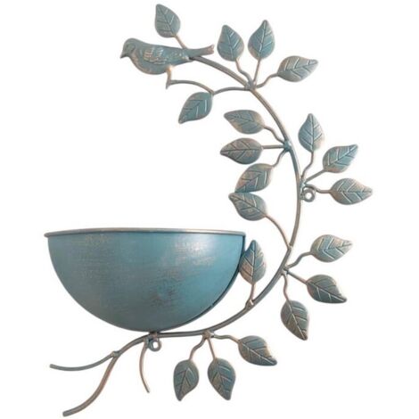 Garden Planter - Metal - L10 x W32 x H42 cm - Blue