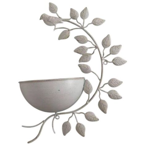 Garden Planter - Metal - L10 x W32 x H42 cm - Cream