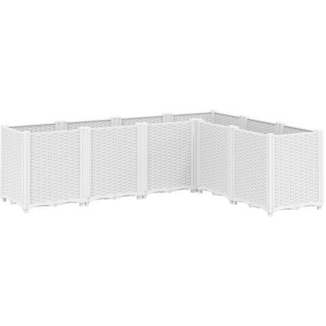 Garden Planter White 160x120x53 cm PP vidaXL