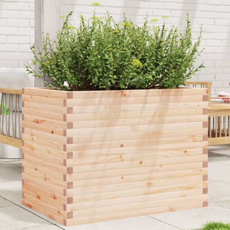 Garden Planter 90x60x68.5 cm Solid Wood Pine Vidaxl