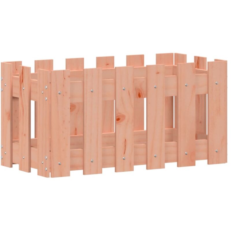 Vidaxl - Garden Planter With Fence Design 60x30x30 Cm Solid Wood Douglas
