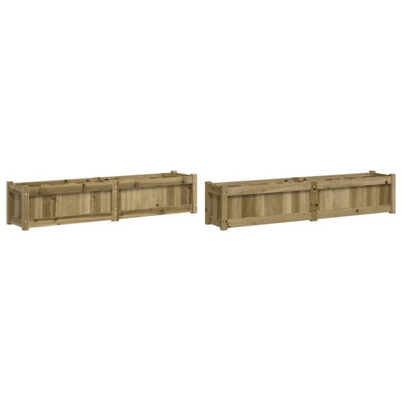 Garden Planters 2 Pcs Impregnated Wood Pine Vidaxl