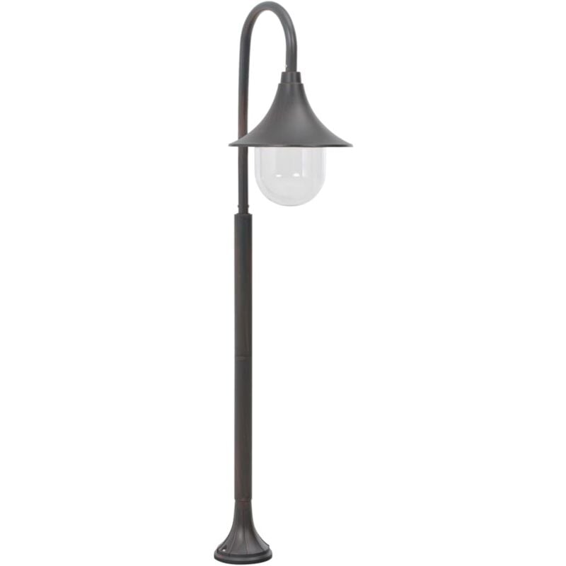 Garden Post Light E27 120 cm Aluminium Bronze Vidaxl