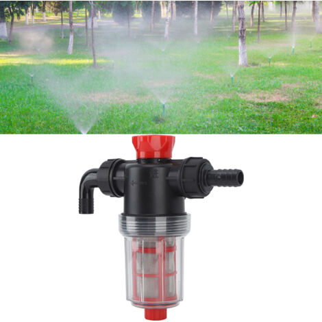 Garden Pro Bewässerungspumpenfilter, Doppelfiltration mit feinem 60/40-Mesh-Gewebe, hohe Durchflussrate, 38-mm-Anschluss (1,5-Zoll-Außenschlauch), Kunststoff und Kupfer