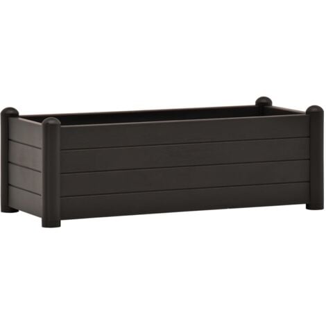 Garden Raised Bed PP Anthracite 100x43x35 cm vidaXL