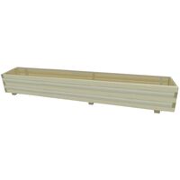 Garden Raised Vegetable Bed FSC Impregnated Pinewood 197 cm