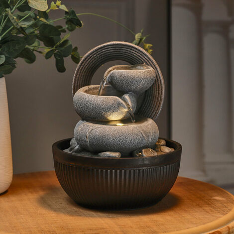 Garden Resin Fountain with LED Light