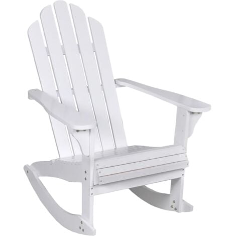 White shop wooden rockers