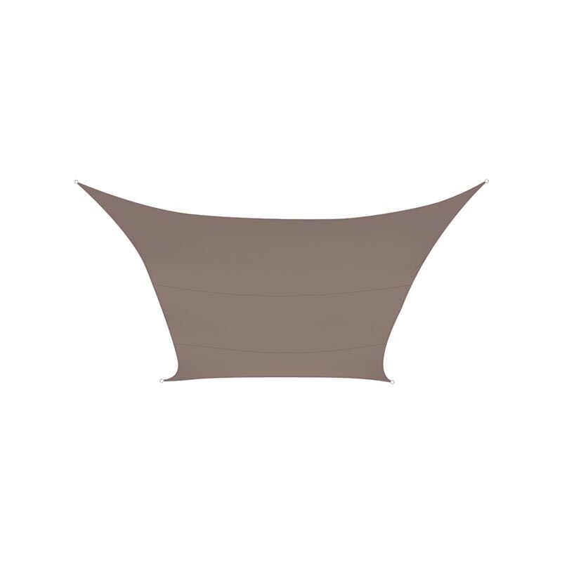 Vela ombreggiante - rettangolare - 4 x 3 m - colore: taupe