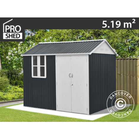 Garden shed, 3.02x1.72x2.29 m, 5.19 m², Anthracite/White
