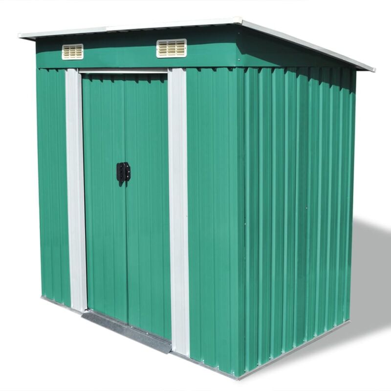 Garden Shed Green Metal Cfw47745