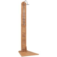 Garden Shower Solid Teak 70x75x204 cm