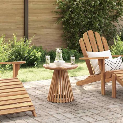 Garden Side Table Brown 50 x 50 x 49.5 cm Solid teak wood vidaXL