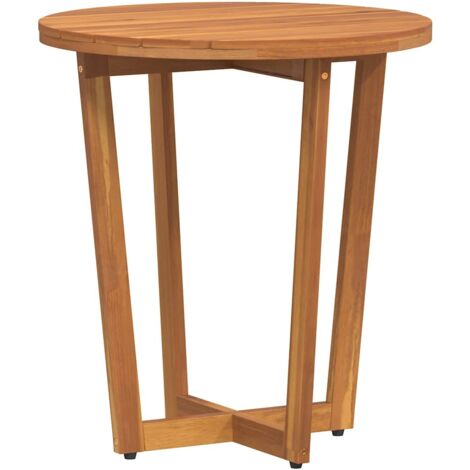 Garden Side Table Round Ø55x60 cm Solid Wood Acacia vidaXL