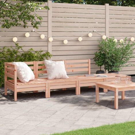 Garden Sofa 4-Seater Solid Wood Douglas vidaXL