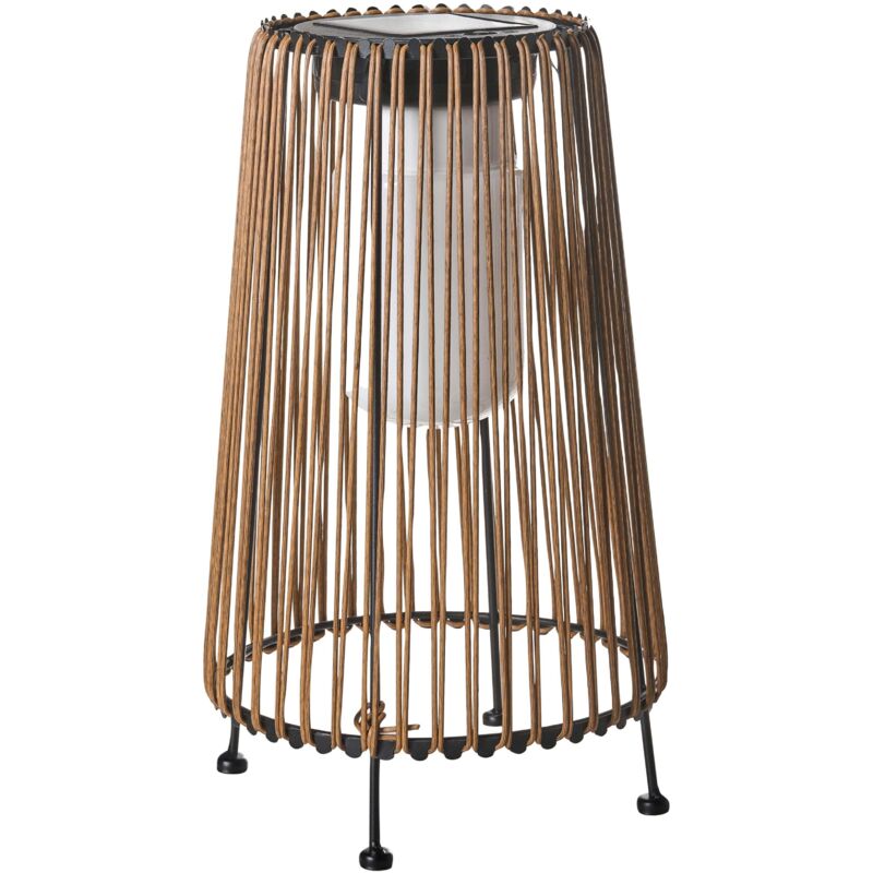 Image of Garden Solar Lantern Natural Synthetic Material&hellip;