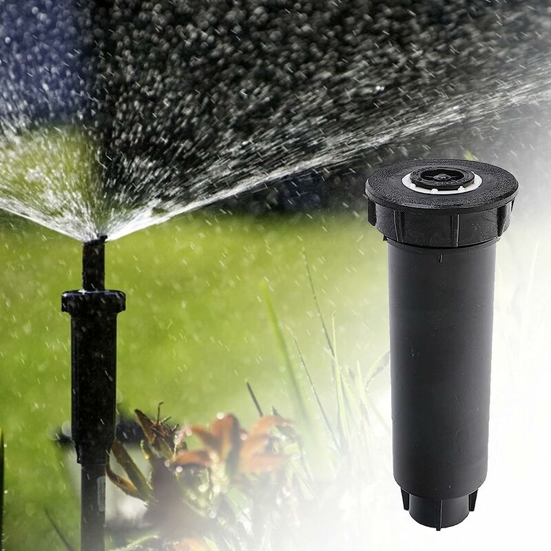Garden Sprinkler, Pop-Up Turbine 1/2 Inch Automatic Sprinkler Head Lawn Sprinkler