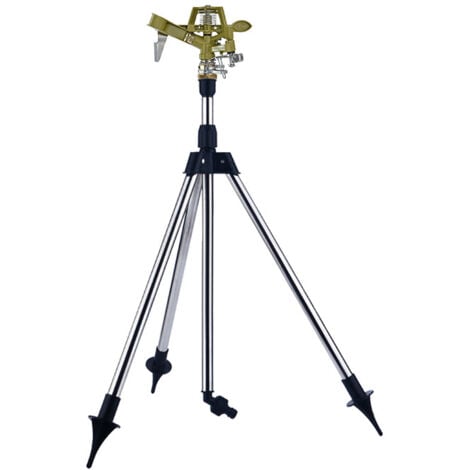 Garden Sprinkler Sprinkler Telescopic Tripod Irrigation up to 24m 360° Spray Nozzle Irrigator Pulse Sprinkler