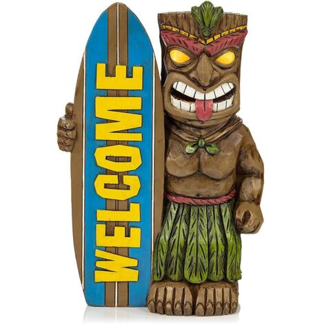 Garden Statue Welcome Sign Surfboard Ornaments for Outdoor Decoration