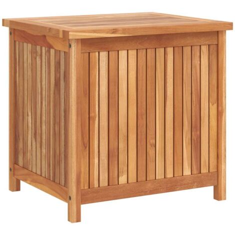 Garden Storage Box 60x50x58 cm Solid Teak Wood vidaXL