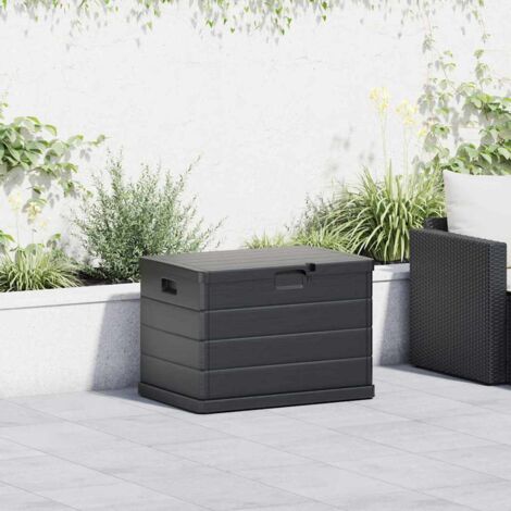 Garden Storage Box Anthracite 77.5 x 54.5 x 53 cm Plastic vidaXL