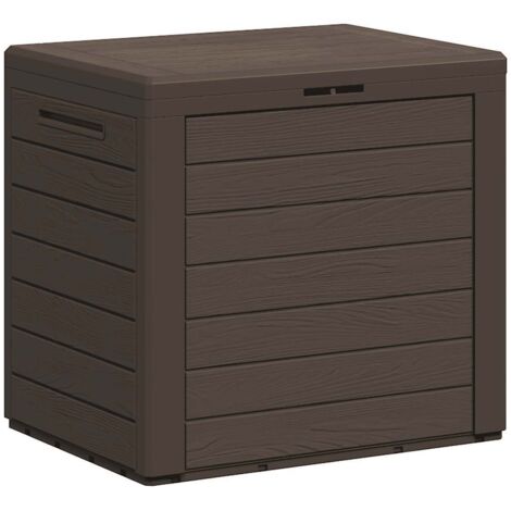 Garden Storage Box Brown 58.5x46x55 cm Polypropylene vidaXL