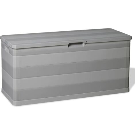 Garden Storage Box Grey 117x45x56 cm vidaXL