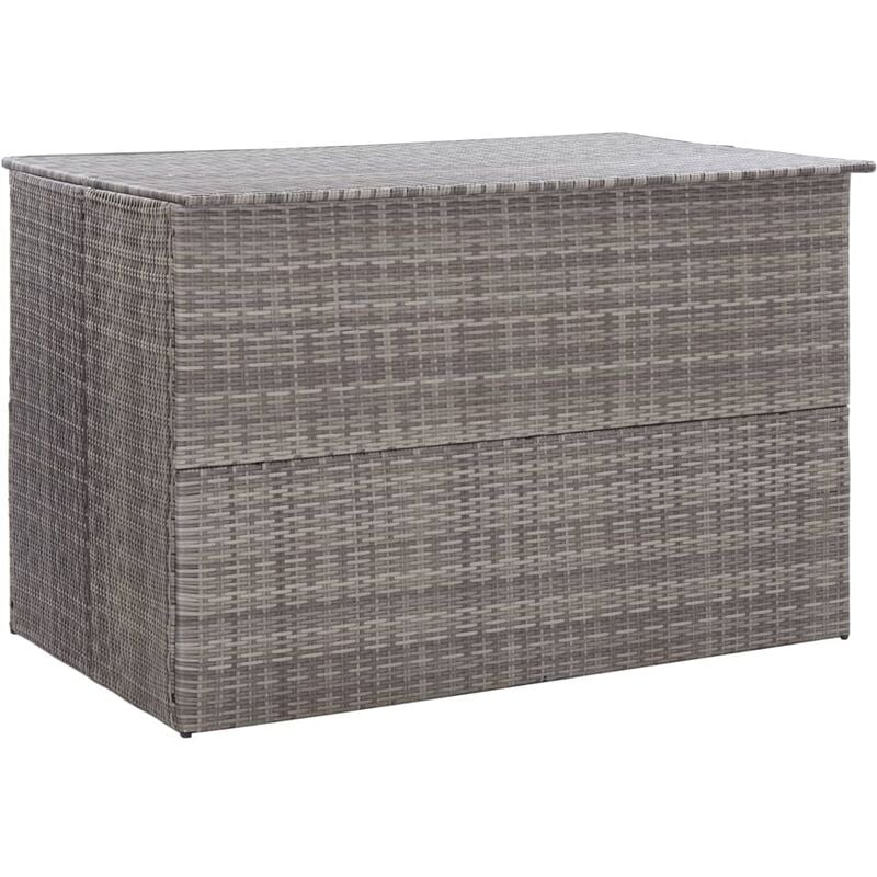 Vidaxl - Garden Storage Box Grey 150x100x100 cm Poly Rattan