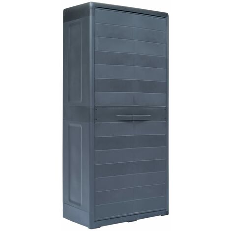 Garden Storage Cabinet Xl 78x46x175 Cm Plastic