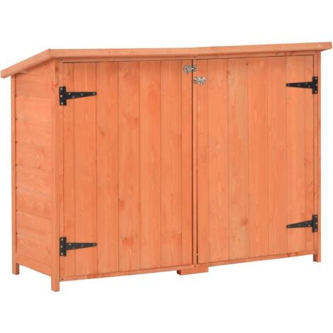 Garden Storage Shed 128x42x91 cm Wood vidaXL