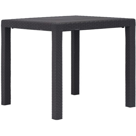 main image of "Garden Table 79x79x72 cm Plastic Rattan Look(The color is as shown)"
