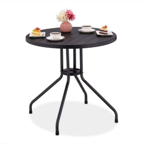 Garden table in black wood look