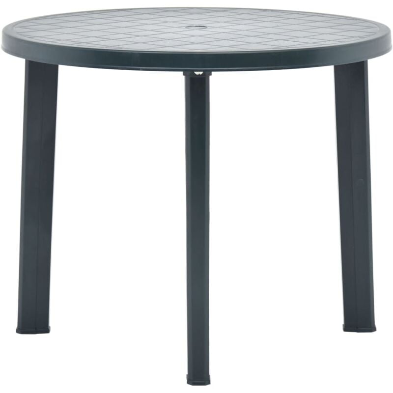 Garden Table Green 89 cm Plastic Vidaxl