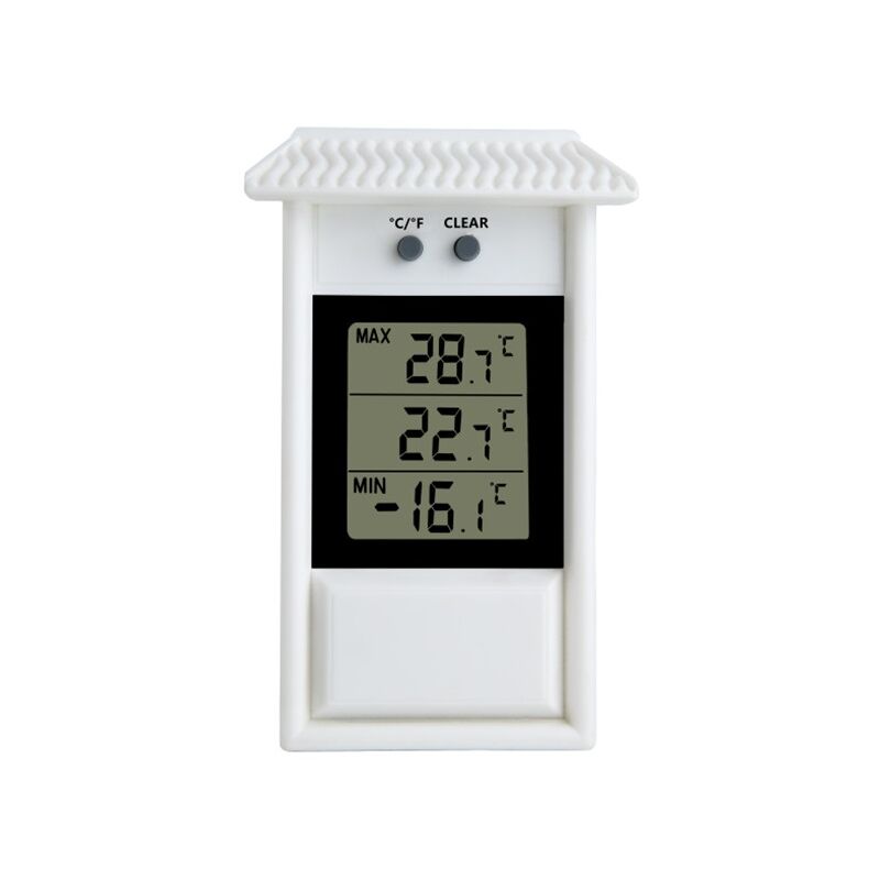 Image of Garden thermometer Indoor and outdoor thermometer Fridge thermometer, Digital greenhouse thermometer,Digital thermometer with min-max