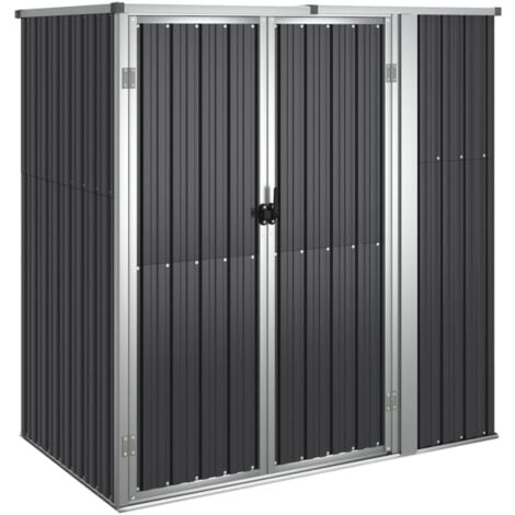 Garden Tool Shed Anthracite 161x89x161 cm Galvanised Steel vidaXL