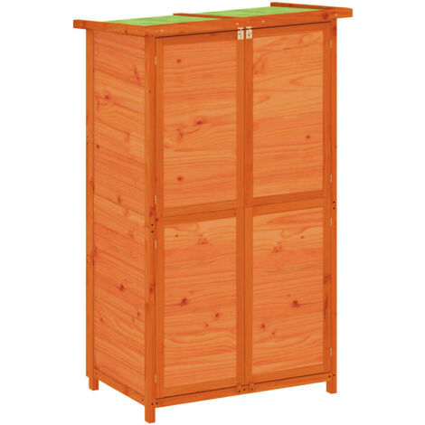 Garden Tool Shed Brown 83x57x140 cm Solid Wood Pine vidaXL
