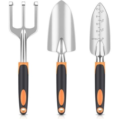 Garden Tools, Garden Shovel, Pruning Shears, Portable Multifunctional Garden Tool, 3-Piece Set, Orange TONCHEAN (Product SKU: 94968820  Offer SKU: S181636)