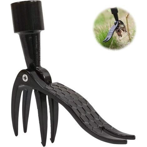 Garden Tools Manual Weeder Knife, Garden Weed Puller Claw Tool, Weeder Hand Tool with 4 Claws, Weed Puller for Dandelion
