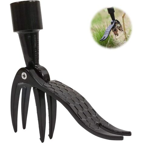 Garden Tools Manual Weeder Knife, Gardening Weed Puller Claw Tool, Hand Weeder Tool with 4 Claws, Dandelion Weed Puller