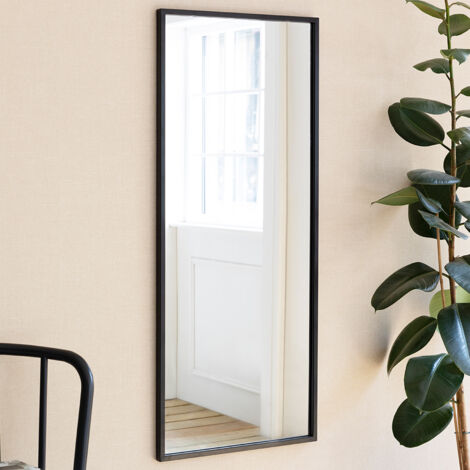 Garden Trading Avening Rectangular Indoor Outdoor Wall Mirror 50x120cm Black