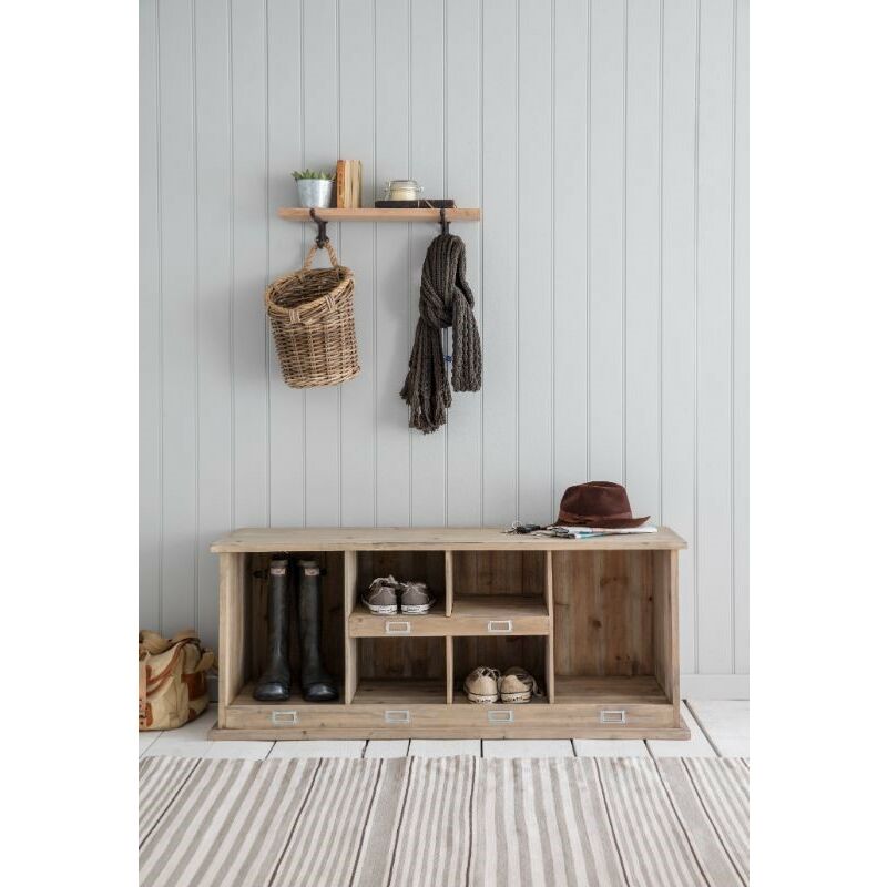 Chedworth Welly Locker Shoe Storage Unit Natural Wooden Spruce - Garden Trading