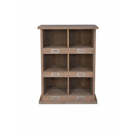 Garden Trading Chedworth Wooden Shoe Locker Rack Hallway Storage Unit 6 Pairs