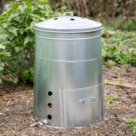 Garden Trading Classic Compost Bin Garden Waste Bin Composter 120L Metal Steel