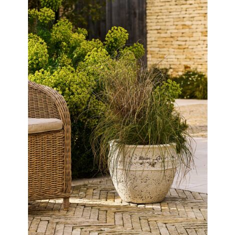 Garden Trading Haberton Planter Flower Tree Shrub Plant Pot 40.5cm White