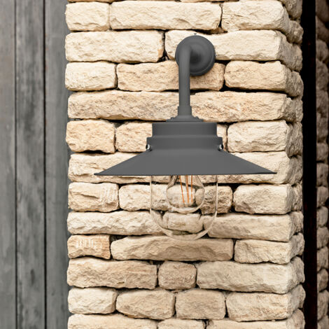 Garden Trading Semington Belfast Carbon Grey Mains Outdoor Garden Wall Light