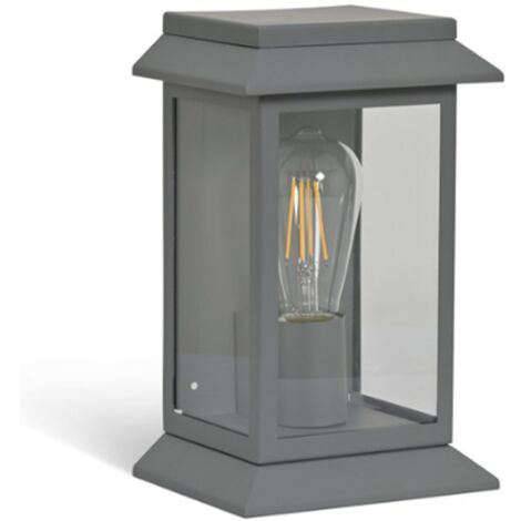 Garden Trading Stourton Garden Wall Light Porch Door Mains Charcoal Grey Steel