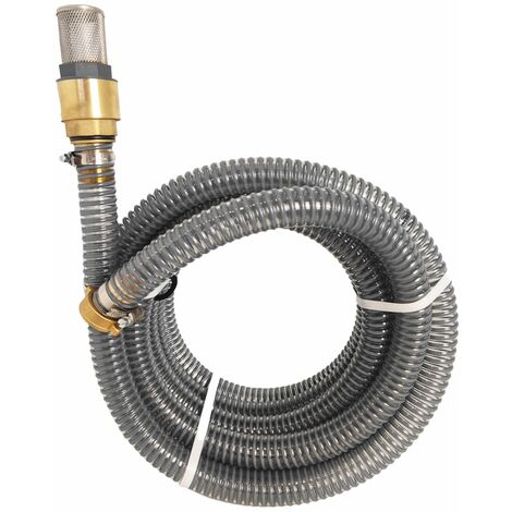 Garden – Tuyau d'aspiration pour pompe 10m – Diamètre 25mm – Débit 3 m3/h – Clapet anti-retour laiton – Compatible pompe surface