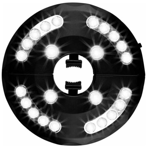 Garden Umbrella Light, Patio Umbrella Light, 24 LED, 3 Illumination Models, Patio Umbrella Light, Garden, Large Umbrella (White Light)